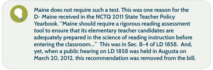 Maine Needs A Testing Maine Needs A Testing